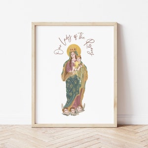 Onze Lieve Vrouw van de Rozenkrans Print Wall Art Poster