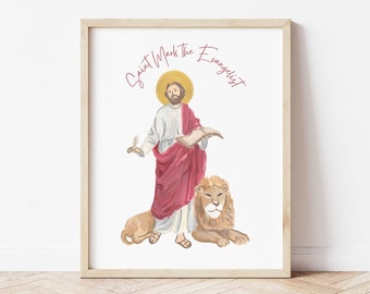 Saint Mark the Evangelist Art Print - Etsy