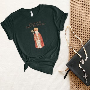 Catholic Shirt Christmas tshirt Unisex t-shirt Saint Nicholas Tee