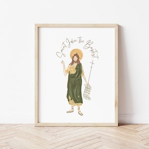 Saint John the Baptist Print Catholic Wall Art DIGITAL DOWNLOAD