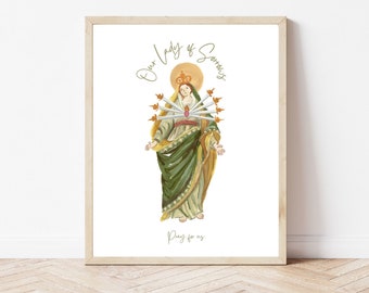 Our Lady of Sorrows Altar Print Catholic Art Religious Art - Etsy