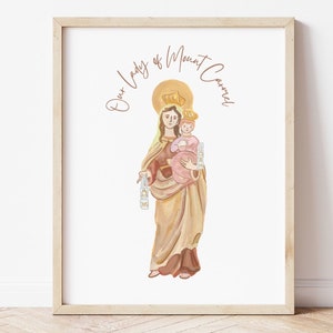 Our Lady of Mount Carmel Print Wall Art