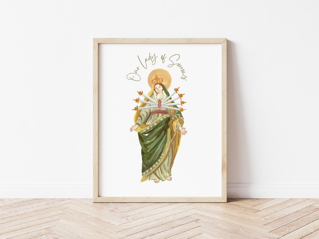 Our Lady of Sorrows Print Wall Art - Etsy