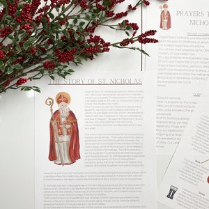 Nikolaustag Aktivität druckbare Download Katholisch-Orthodoxe Weihnachten