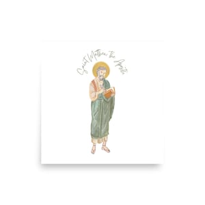 Saint Matthew the Apostle Print Wall Art Catholic