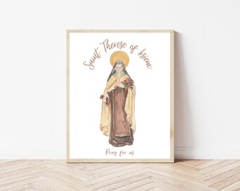 Saint Thérèse of Lisieux Wall Art Catholic
