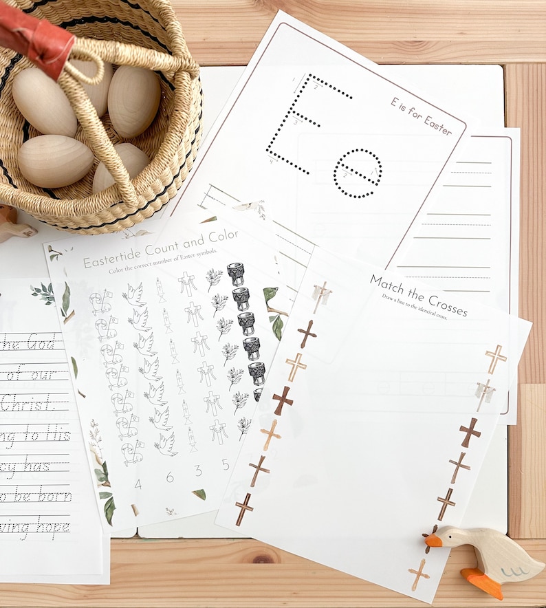 Kids Easter Activity Pack Eastertide Catholic Unit Study Printable ...