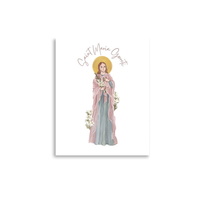 Saint Maria Gorretti Print Wall Art Catholic - Etsy