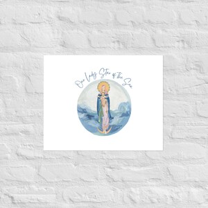 Our Lady Star of the Sea Print Wall Art - Etsy