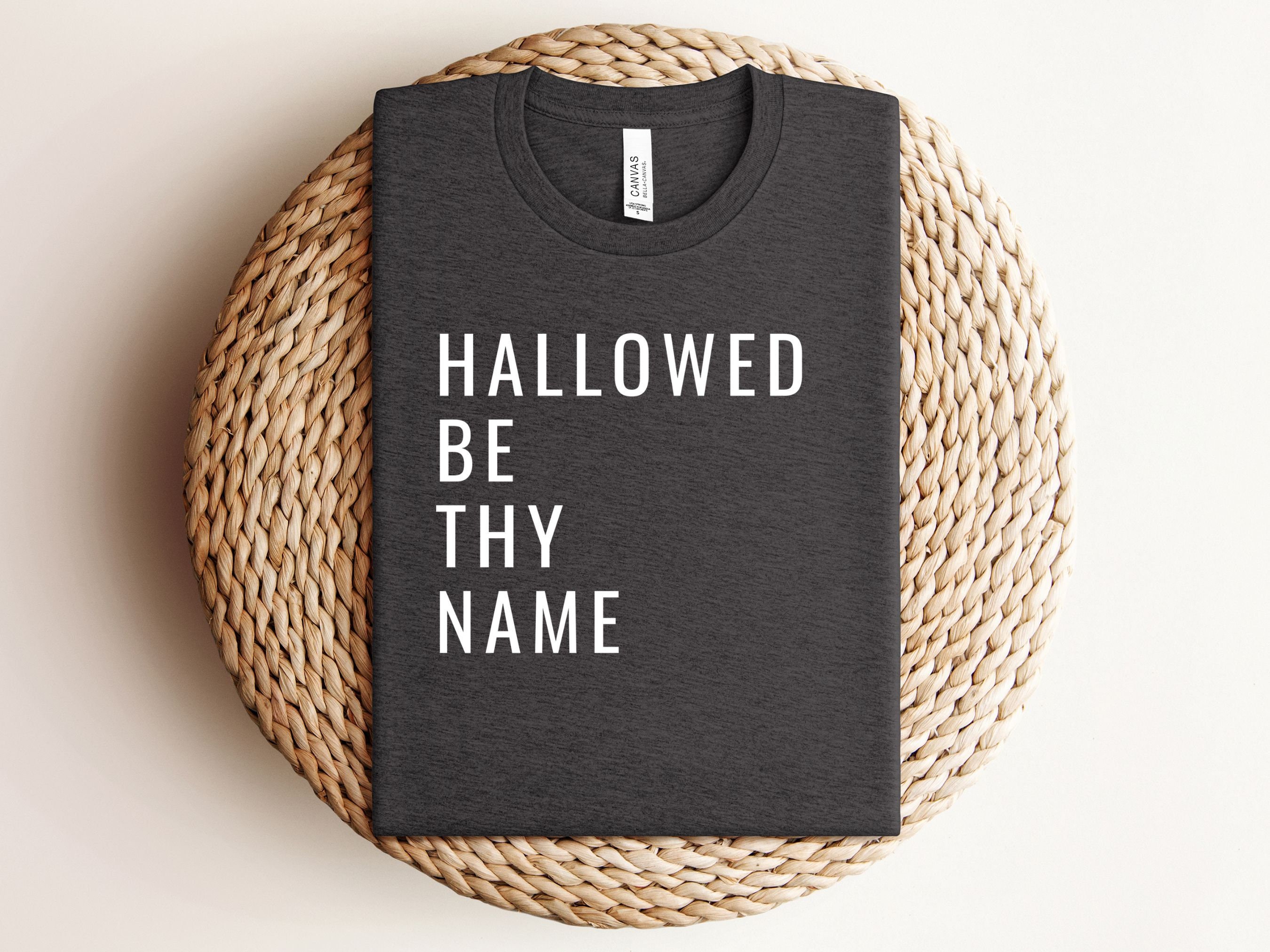 Discover Catholic tshirt Hallowed Be Thy Name Unisex t-shirt Tee All Hallows Eve