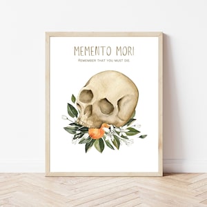 Memento Mori Catholic Wall Art Halloween All Saints All Souls DIGITAL DOWNLOAD
