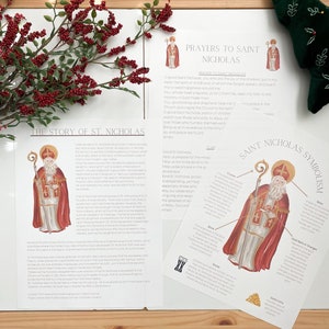 Activité de la Saint-Nicolas Téléchargement imprimable Noël orthodoxe catholique