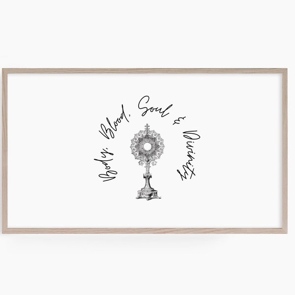 Corpus Christi Eucharist Body Blood Soul Divinity Samsung Frame TV Art Catholic Christian DIGITAL DOWNLOAD