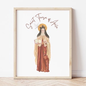 Sainte Thérèse d’Avila Print Wall Art Catholique