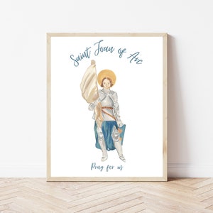 Saint Joan of Arc Wall Art Catholic