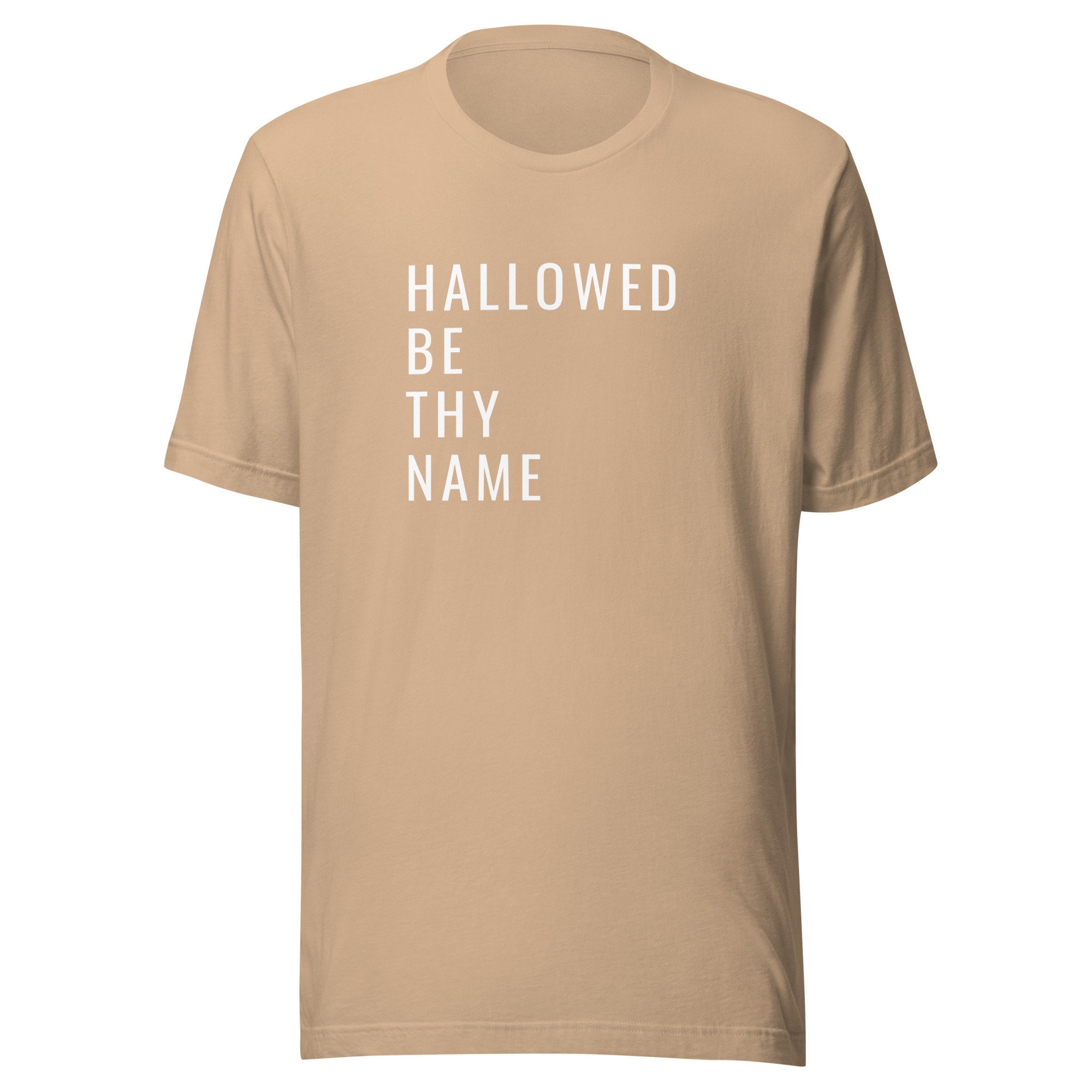 Discover Catholic tshirt Hallowed Be Thy Name Unisex t-shirt Tee All Hallows Eve