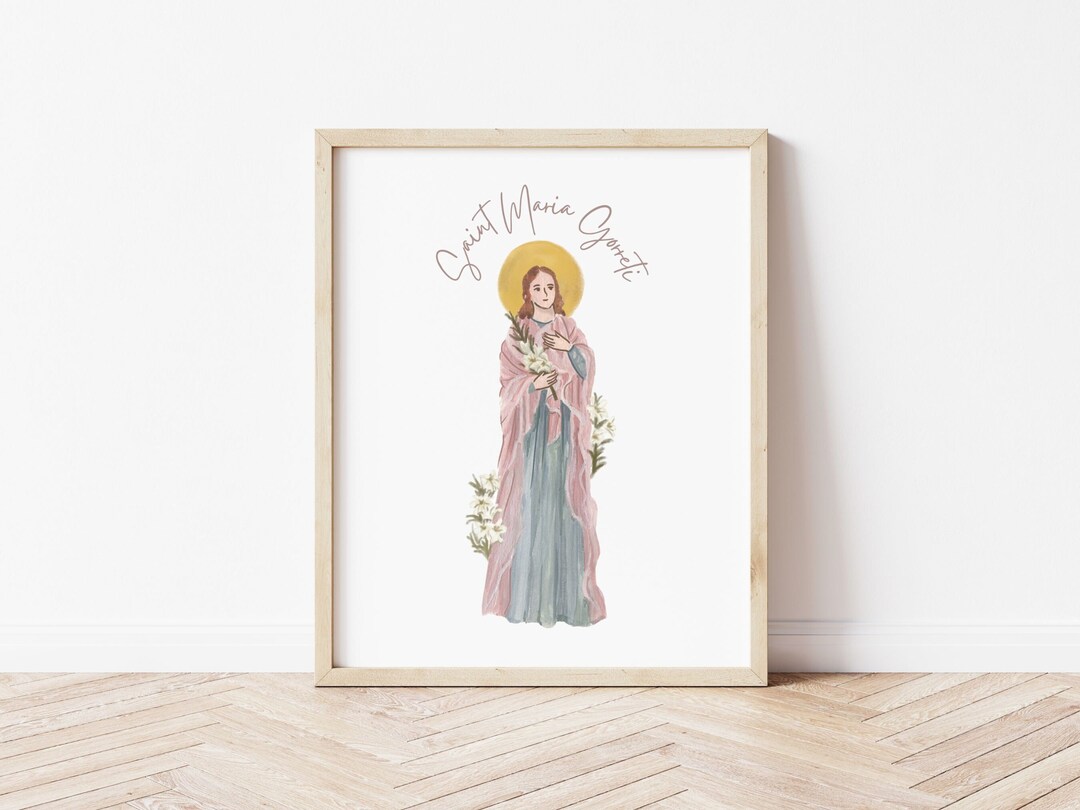 Saint Maria Gorreti Print Catholic Wall Art Decor DIGITAL DOWNLOAD - Etsy