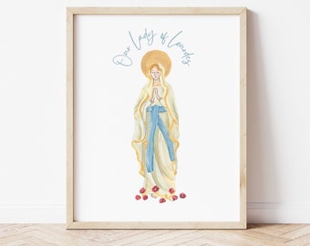 Art mural imprimé Notre-Dame de Lourdes