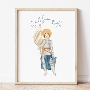 Saint Joan of Arc Print Wall Art Catholic