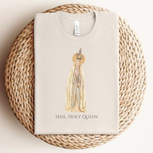 Hail Holy Queen Mary Catholic Tee T-shirt