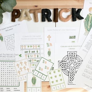 Saint Patrick’s Day Activity Pack Catholic Printable Download