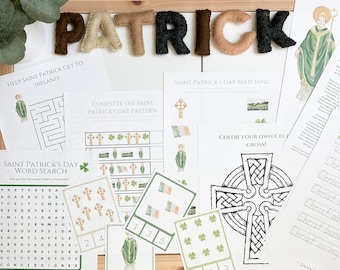 Paquete de actividades del día de San Patricio Descarga católica imprimible