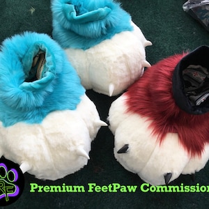 COMMISSION Premuim Fursuit FeetPaws, Oudoor Feetpaws for Fursuit