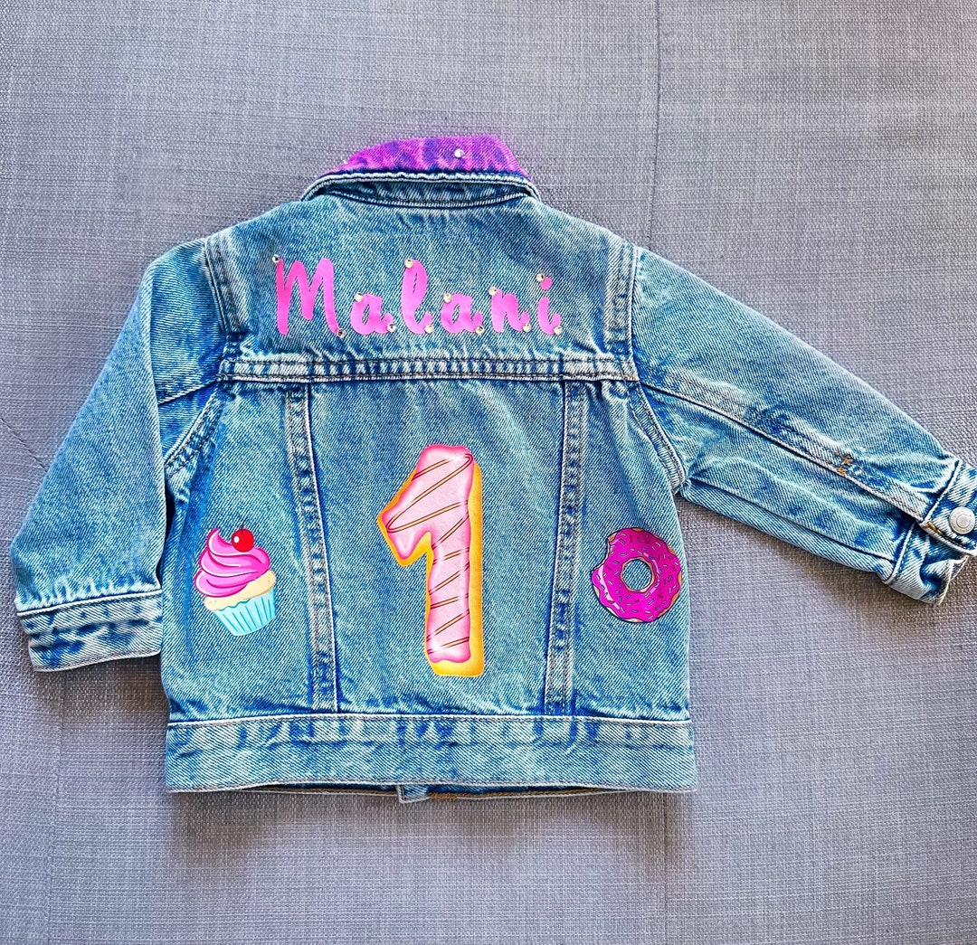 Custom Kid & Toddler Denim Jacket Custom Kids Jean Jacket Etsy