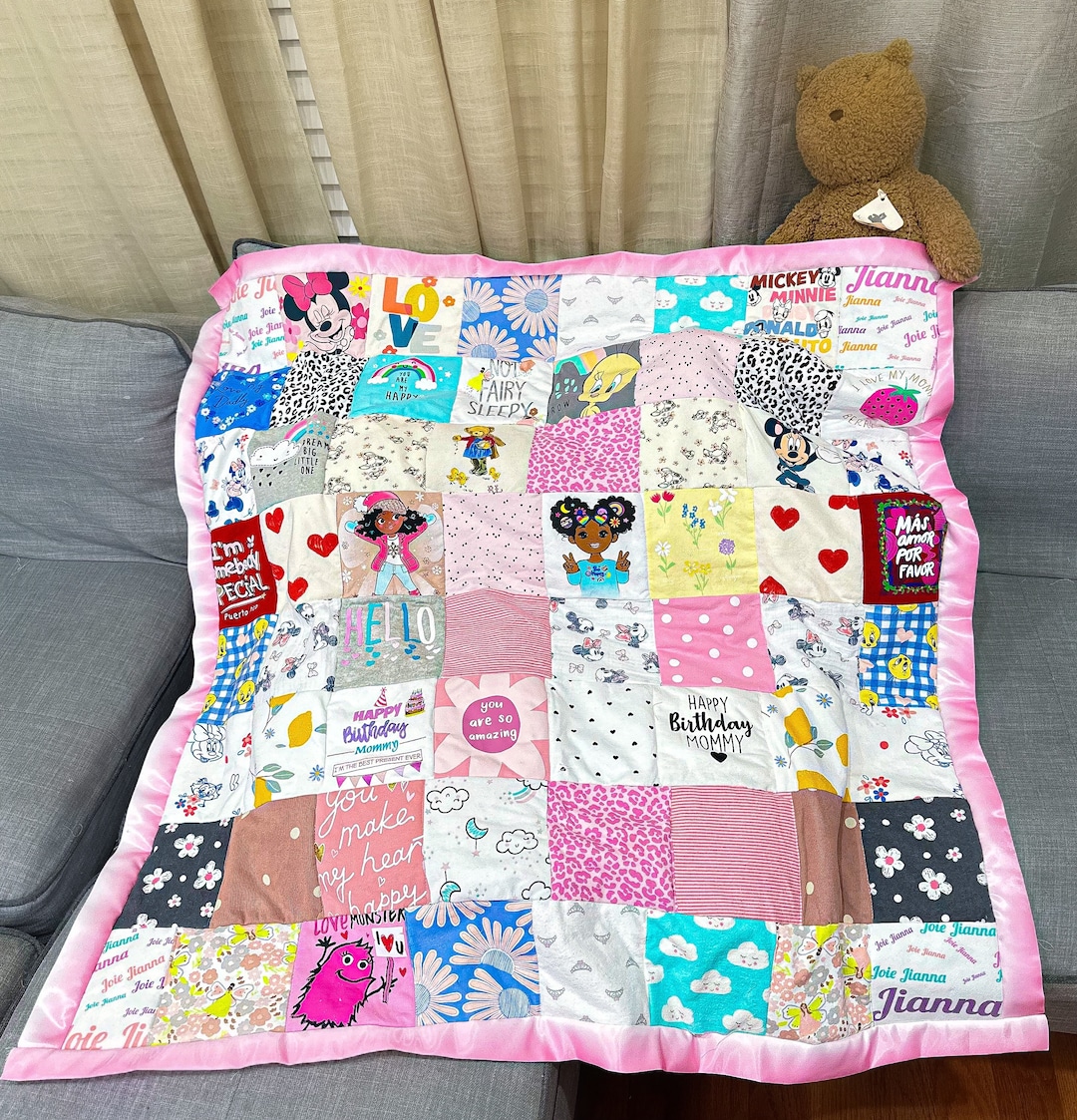 Baby Clothes Blanket, Baby Blanket, Memory Blanket, Baby Quilt, Custom