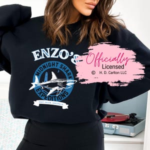 Officially Licensed - Does It Hurt - HD Carlton Enzo&#39;s Shark Encounters Sweatshirt, Dark Romance Sweatshirt, Book Lover Gift, Smut Reader