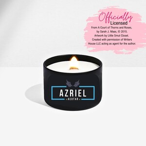 Licensed Sarah J. Maas Candle | ACOTAR Bookish Gift | Rhysand Candle | Official Fantasy Romance Merch for Readers