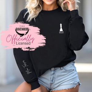 Officially Licensed Ravenhood Series Sweatshirt- Kate Stewart End Of, Tobias, The Finish Line - End Of, Mon Tresor, Ravenhood Wing Tattoo