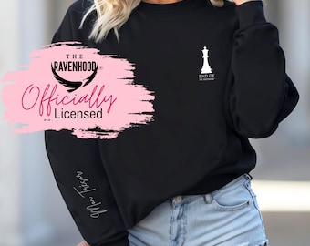 Officially Licensed Ravenhood Series Sweatshirt- Kate Stewart End Of, Tobias, The Finish Line - End Of, Mon Tresor, Ravenhood Wing Tattoo