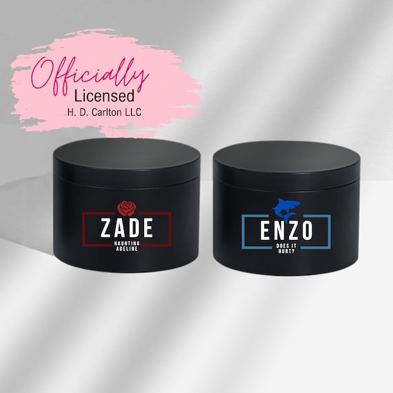 Officially Licensed HD Carlton Candle Collection Zade Enzo Dark Romance Candle H.D. Carlton Bookish Gift | Stalker Romance, Morally Gray Her