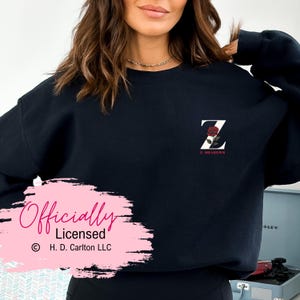 Officieel gelicentieerd: sweater Run Little Mouse, donker-romantisch sweatshirt, cadeau boekenliefhebber, roos-sweater, beklijvende Adeline-sweater