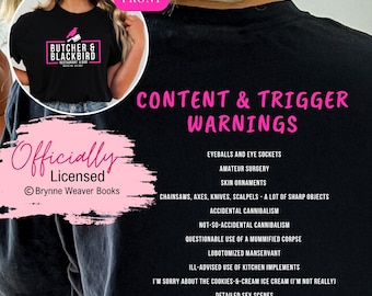 Officially Licensed - Butcher & Blackbird, Brynne Weaver, Smut Gift, Book Shirt,  Dark Romance, Morally Grey, Bookish merch, Booktok Merch