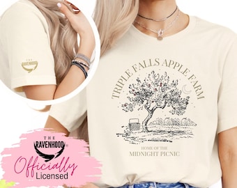 Officially Licensed Ravenhood Series Shirt- Kate Stewart - Triple Falls Apple Farm, King Automotive Logo,  Rainy Days Quote