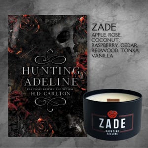 Officially Licensed Zade Candle Haunting Adeline  Dark Romance Candle H.D. Carlton Bookish Gift | Stalker Romance, Morally Gray Hero, Smut L