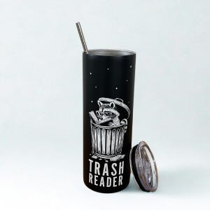 Bookish Tumbler – 20oz Stainless Steel Insulated Cup with Lid & Straw | Hot Girls Read, Smut Lover, Trash Reader Gifts for Bookworms