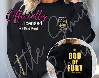Officially Licensed Rina Kent God Of Fury Sweatshirt