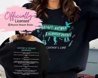 Officially Licensed Leather and Lark, Butcher & Blackbird Brynne Weaver, Trigger Warning, Smut Gift Book Sweatshirt, Dark Romance, Romantasy
