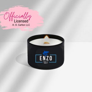 Officially Licensed Enzo Candle – Dark Romance Bookish Gift  by Does It Hurt? by H.D. Carlton | Enemies to Lovers Scented Candle for Smut Re