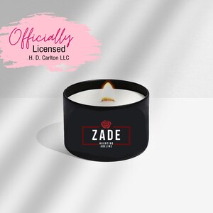 Officially Licensed Zade Candle Haunting Adeline  Dark Romance Candle H.D. Carlton Bookish Gift | Stalker Romance, Morally Gray Hero, Smut L