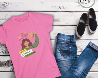 Women's Softstyle Tee, Inspirational Tee, Bible Verses - Don't Conform to this Word