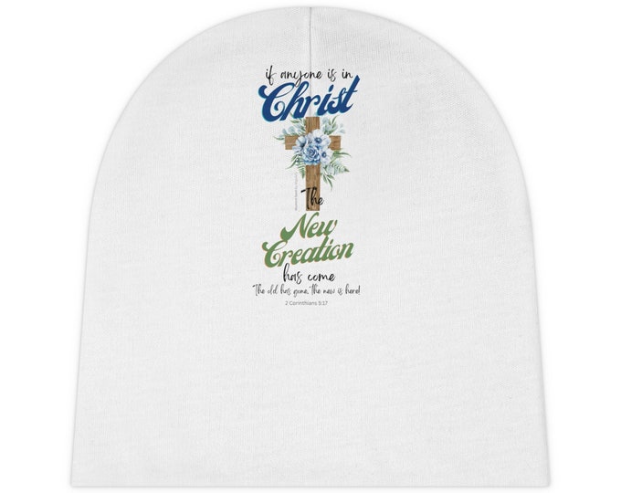 Baptism Baby Beanie - New Creation