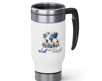Salt of the Earth Stainless Steel Travel Mug with Handle, 14oz