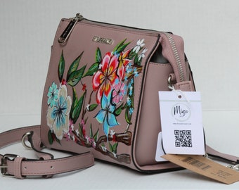 Hand-painted Floral Bag for a Splash of Color