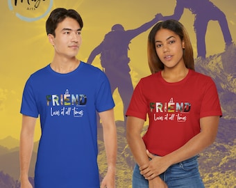Friendship T-shirt for Youth, Girls, Boys, Men and Women, All Sizes, varieties of Colors