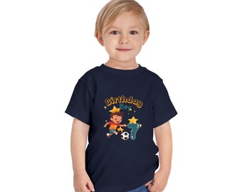 Birthday Boy Customized T-shirt with all Sports, Birthday Gift - Toddler 2T-5T Sizes