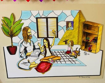 Kids Customized Wall Illustration
